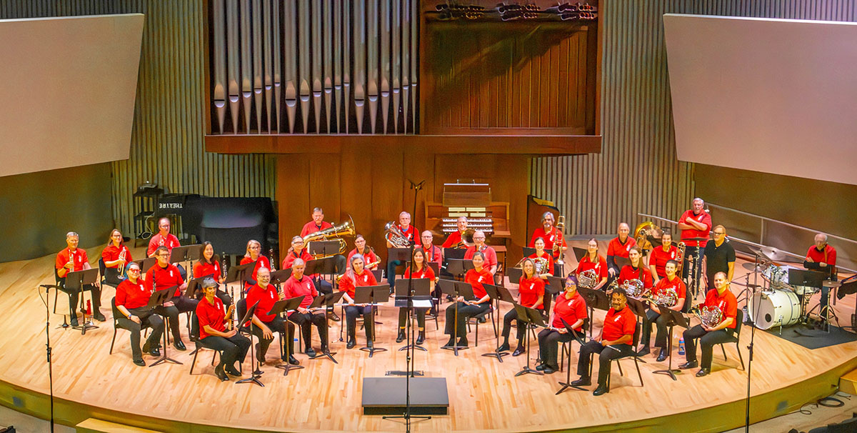 Lex-Ham Community Band performing at Buetow Auditorium