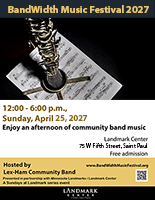 BandWidth Music Festival 2027 flyer