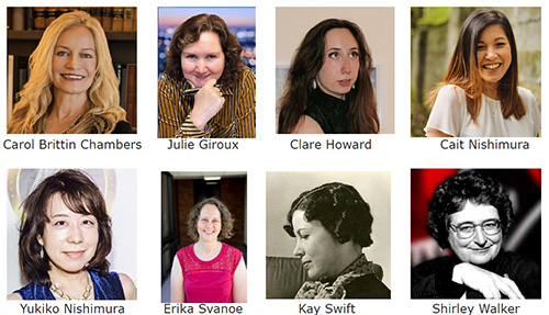 Six of the women composers whose pieces will be performed at the 2026 BandWidth Music Festival